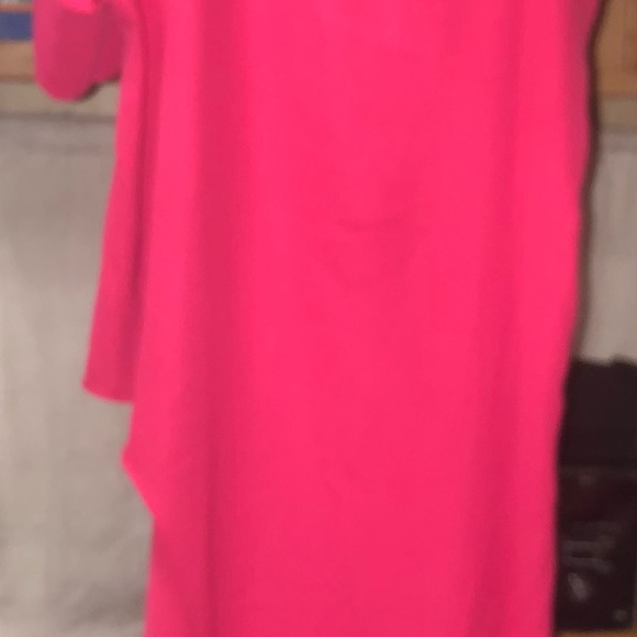 Midnight Velvet size 1x asymmetrical shirt. Pink - Picture 2 of 5